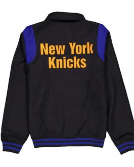 New York Knicks Sport Night Teddy Varsity Jacket