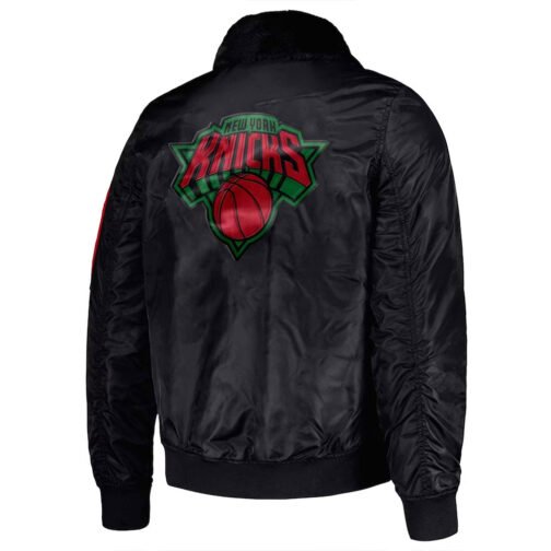 New York Knicks Ty Mopkins Black Jacket - Image 2