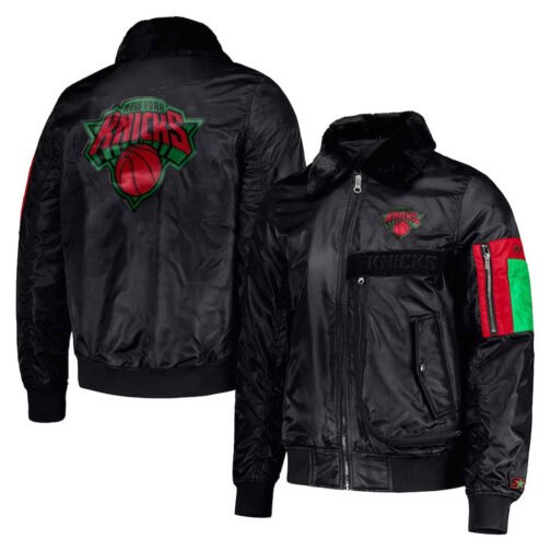 New York Knicks Ty Mopkins Black Jacket - Image 3