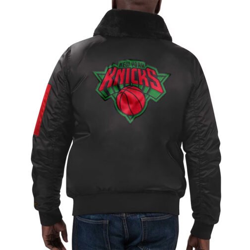 New York Knicks Ty Mopkins Black Jacket - Image 4