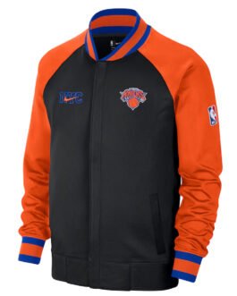 NY Knicks Showtime Varsity Black and Blue Jacket