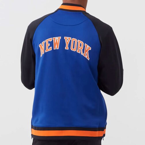 NY Knicks Showtime Varsity Black and Blue Jacket - Image 6
