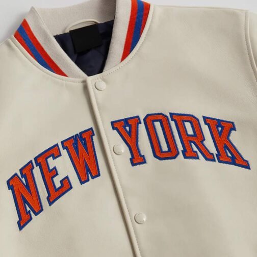NY Knicks Varsity Wool Jacket - Image 9