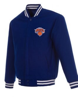 Varsity New York Knicks Wool Royal Blue Jacket