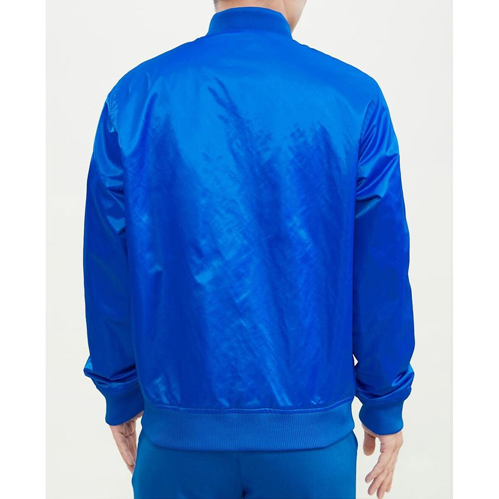 Royal New York Knicks Wordmark Satin Jacket - Image 2