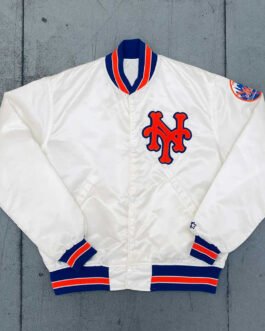 1980’s NY Mets White Bomber Jacket