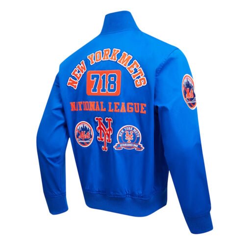 New York Mets Area Code Royal Jacket - Image 4