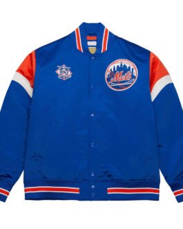 New York Mets Heavyweight Royal Satin Jacket