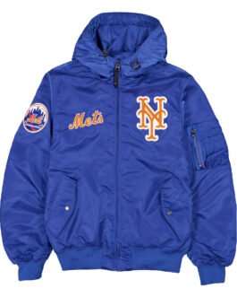 New York Mets Historic L-2B Hooded Bomber Jacket