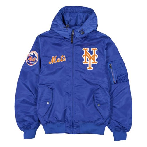 New York Mets Historic L-2B Hooded Bomber Jacket