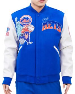 NY Mets Home Town Varsity Jacket
