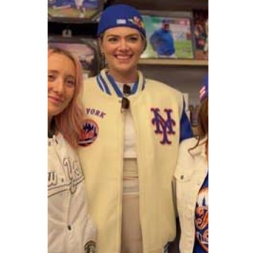 New York Mets Kate Upton Varsity Jacket - Image 13