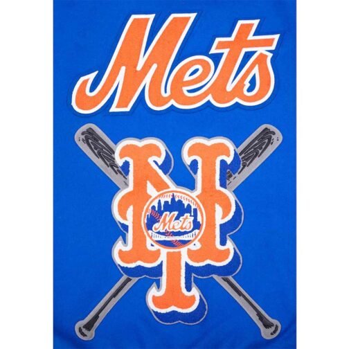Varsity New York Mets Mash Up Royal Blue/White Jacket - Image 10