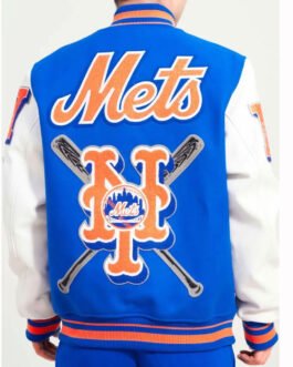Varsity New York Mets Mash Up Royal Blue/White Jacket