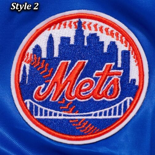 NY Mets Mashup Classic Rib Satin Jacket - Image 16
