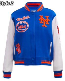 Retro Classic Rib New York Mets Varsity Jacket