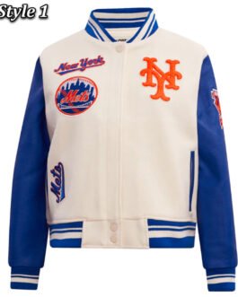 Retro Classic Rib New York Mets Varsity Jacket