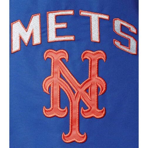 NY Mets Commemorative Royal and Orange Jacket - Image 4