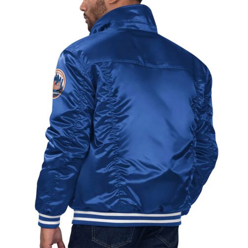New York Mets Royal Silver Tab Trucker Jacket - Image 2