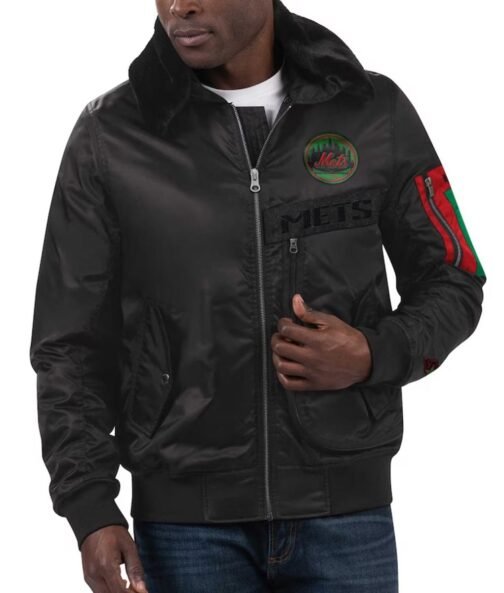 New York Mets Ty Mopkins Black Jacket - Image 4