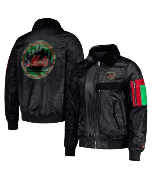 New York Mets Ty Mopkins Black Jacket - Image 3