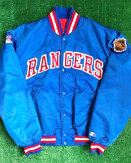 90’s NY Rangers Blue Bomber Jacket