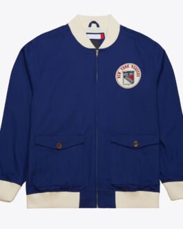 New York Rangers Blue Cotton Twill Jacket
