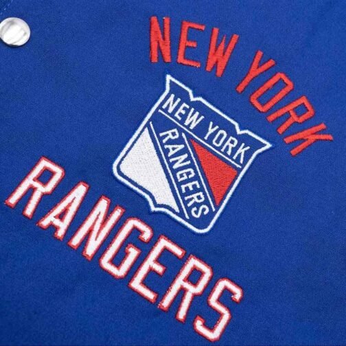 New York Rangers Tailback Blue Varsity Jacket - Image 3