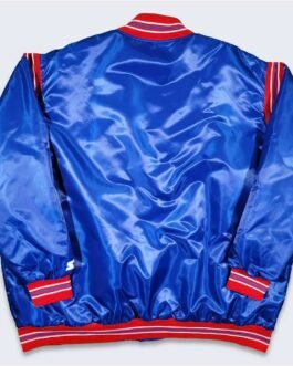 NY Rangers Teddy Royal Varsity Satin Jacket