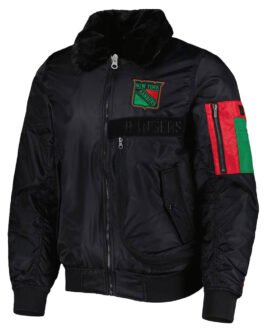 New York Rangers Ty Mopkins Black Jacket