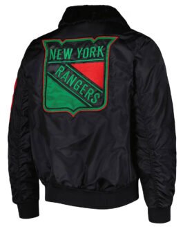 New York Rangers Ty Mopkins Black Jacket