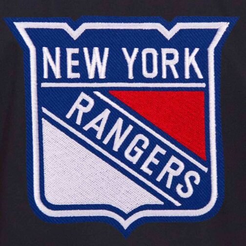NY Rangers Workwear Navy Cotton Jacket - Image 3