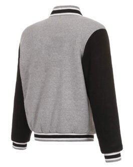 NY Red Bulls Black and Gray Varsity Wool Jacket