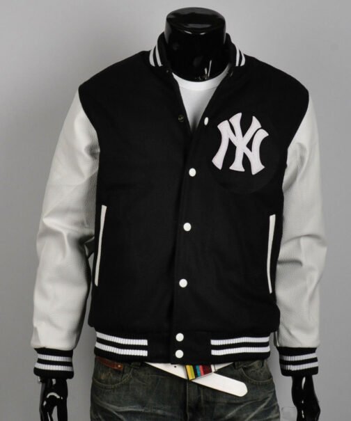 Men’s Varsity Yankee NY Letterman Jacket - Image 2