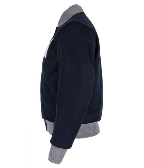 1936 NY Yankees Varsity Navy Blue Wool Jacket - Image 3
