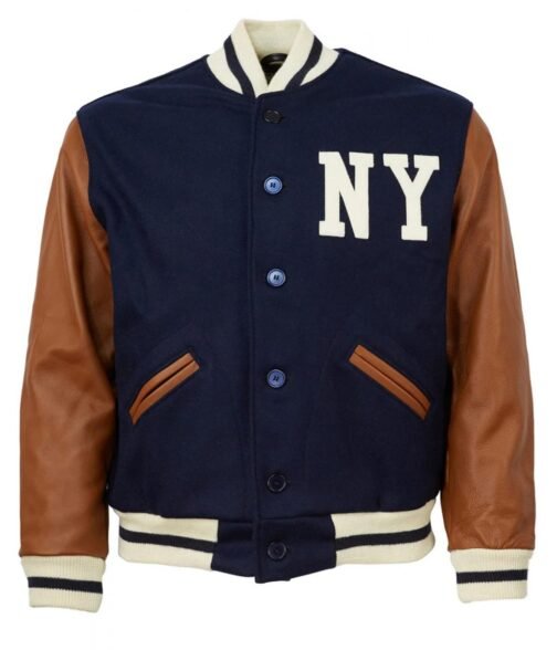 NY Yankees 1940 Varsity Blue and Brown Jacket