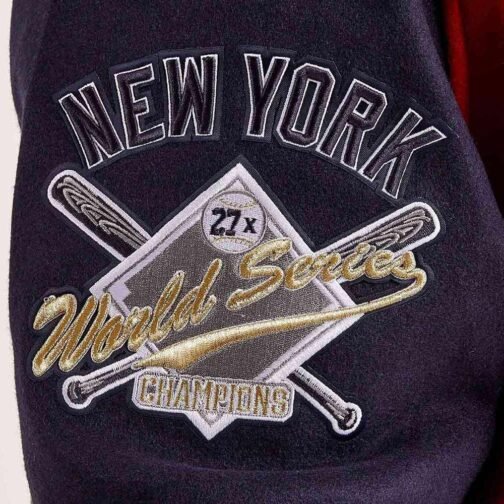 NY Yankees 27X World Series Varsity Jacket - Image 3