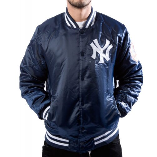 90s New York Yankees Bomber Jacket - Image 5