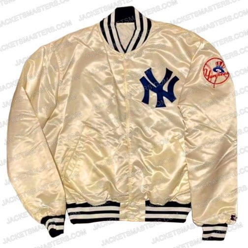 90s New York Yankees Bomber Jacket - Image 3