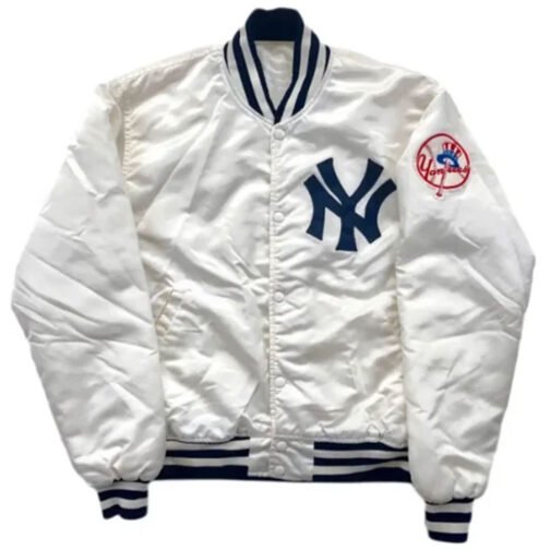 90s New York Yankees Bomber Jacket - Image 2