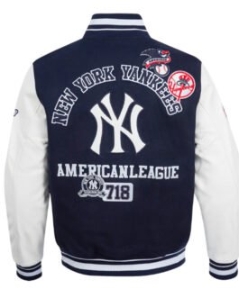 NY Yankees Area Code Classic Rib Varsity Jacket