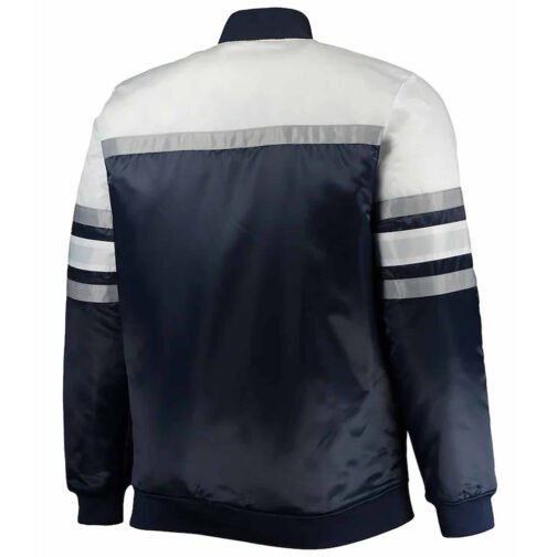 Coaches New York Yankees Navy/White Satin Jacket - Image 2