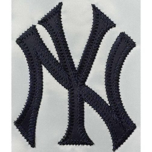 Coaches New York Yankees Navy/White Satin Jacket - Image 4