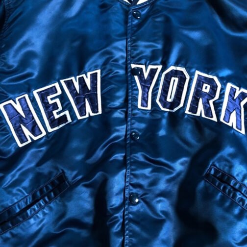 NY Yankees Dugout Satin Jacket - Image 10