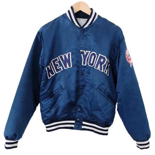 NY Yankees Dugout Satin Jacket - Image 2