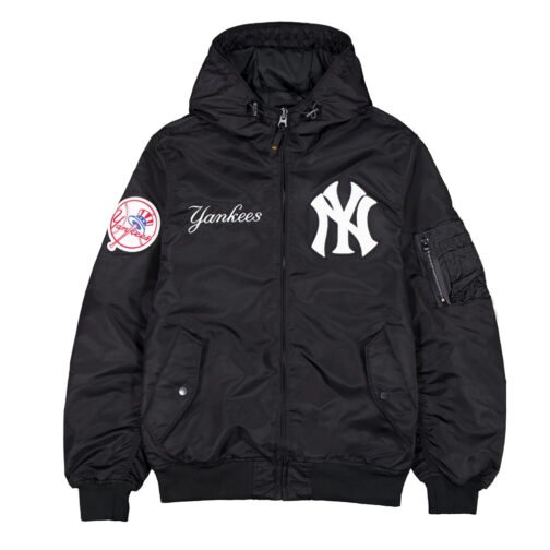 NY Yankees Historic L-2B Hooded Bomber Jacket - Image 5
