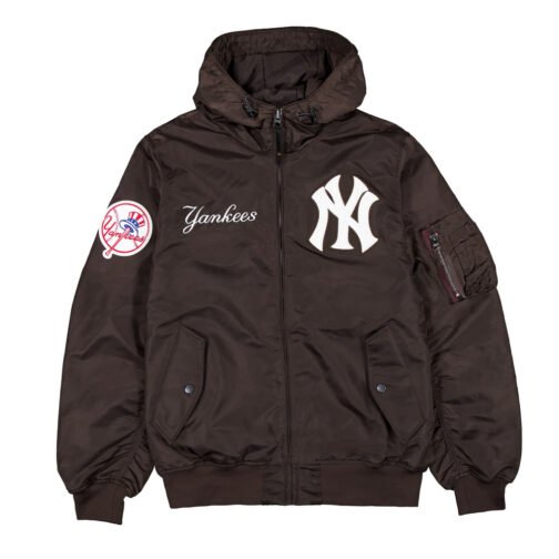 NY Yankees Historic L-2B Hooded Bomber Jacket - Image 3