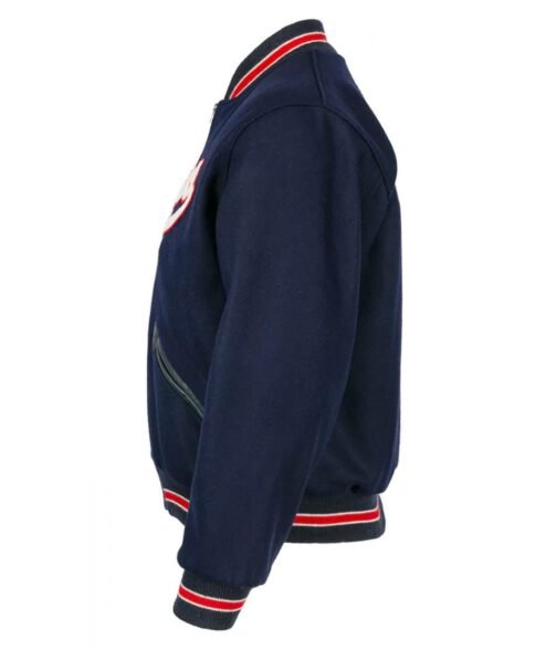 NY Yankees 1947 Navy Blue Varsity Jacket - Image 3