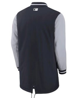Dugout Performance NY Yankees Navy and Gray Jacket