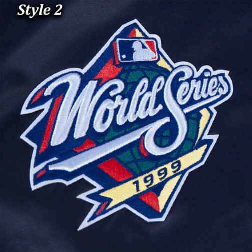 NY Yankees Mashup Classic Rib Satin Jacket - Image 10